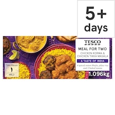 Tesco Chicken Korma & Chicken Tikka  1.096kg