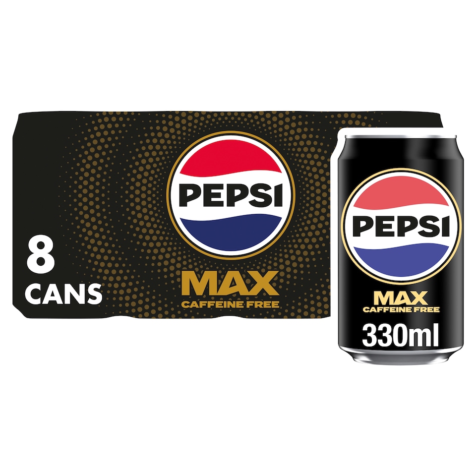 Pepsi Max No Caffeine No Sugar Cola Cans 8x330ml