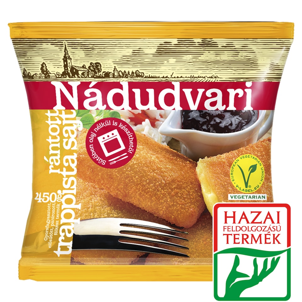Nádudvari Quick-Frozen Deep-Fried Trappist Cheese 450 g