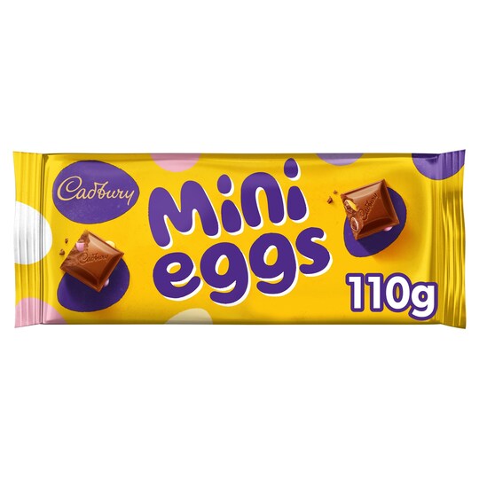 Cadbury Mini Eggs Bar 110G Tesco Groceries