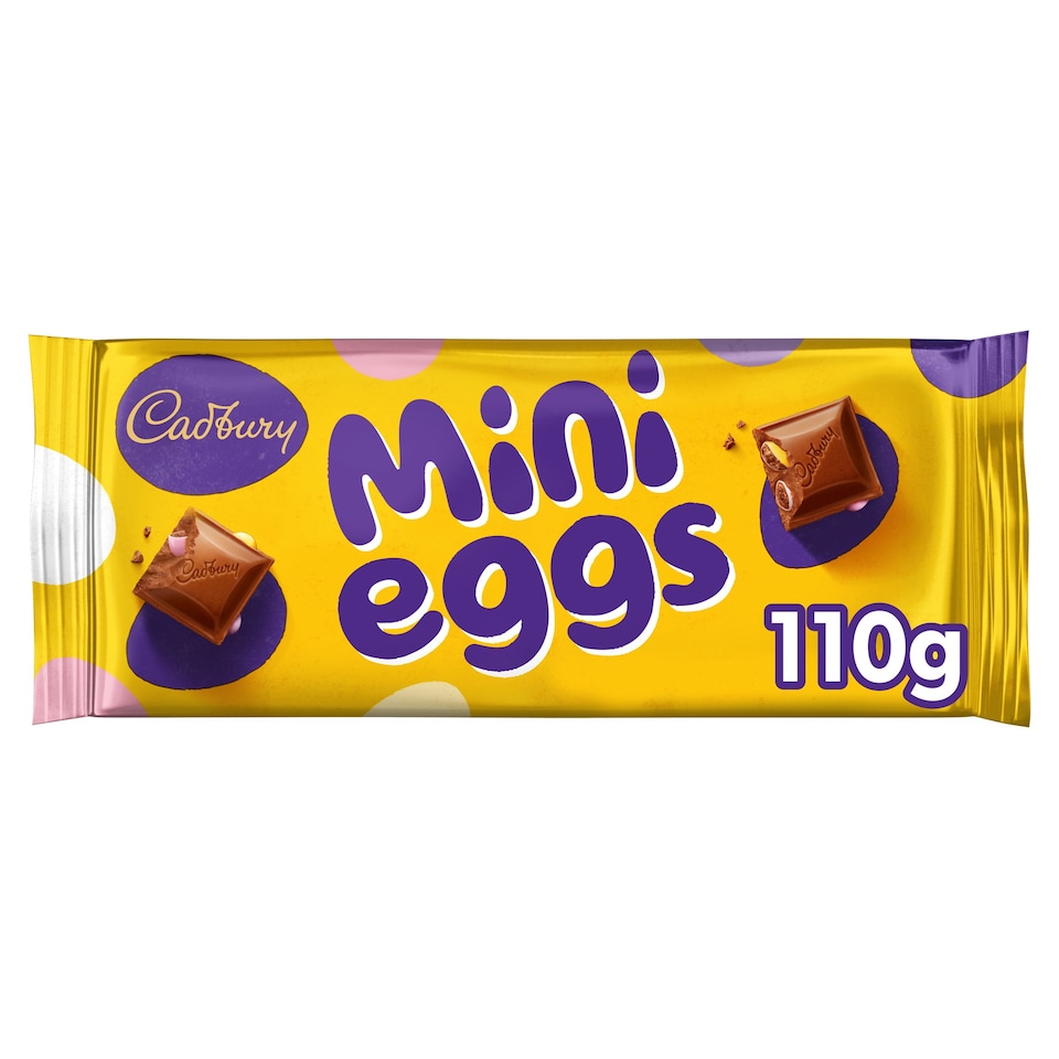 image 1 of Cadbury Mini Eggs Chocolate Bar 110G