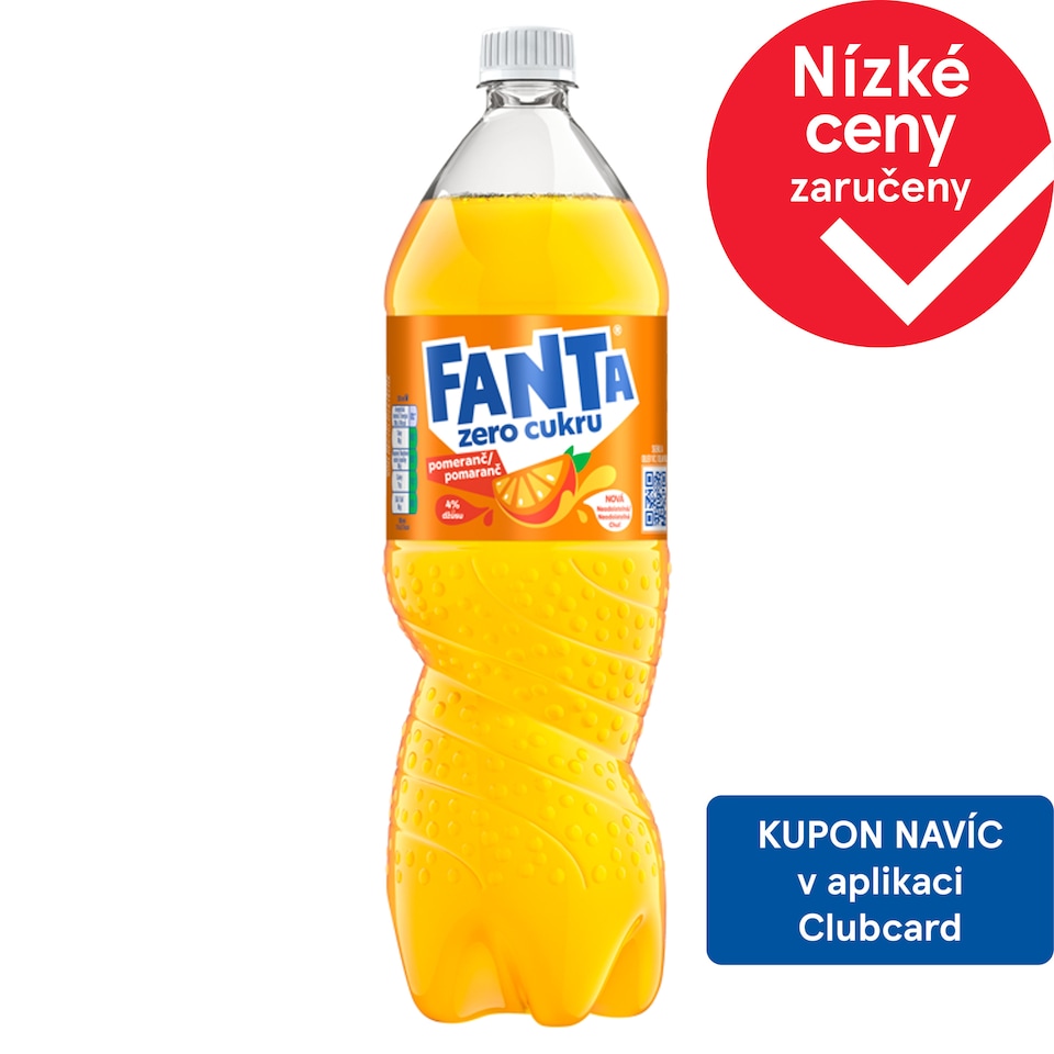 Fanta Zero cukru pomeranč 1,5l