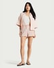 image 2 of F&F Cotton Rich Drawstring Co-ord Denim Shorts in Pink
