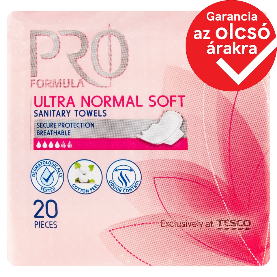 Tesco Pro Formula Wings Ultra Normal Soft egészségügyi betét 20 db
