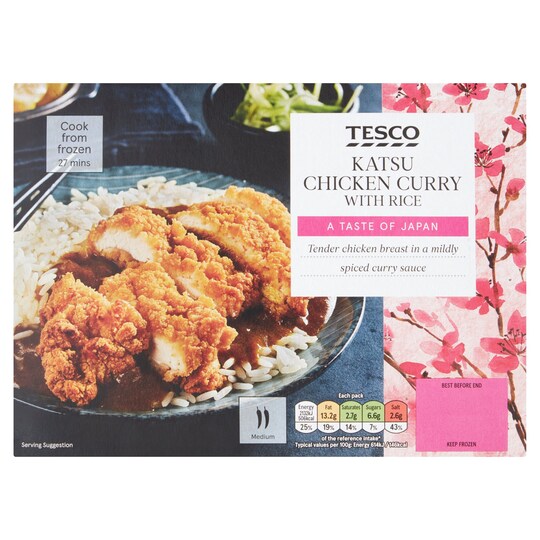 Tesco Katsu Chicken Curry With Rice 400G Tesco Groceries