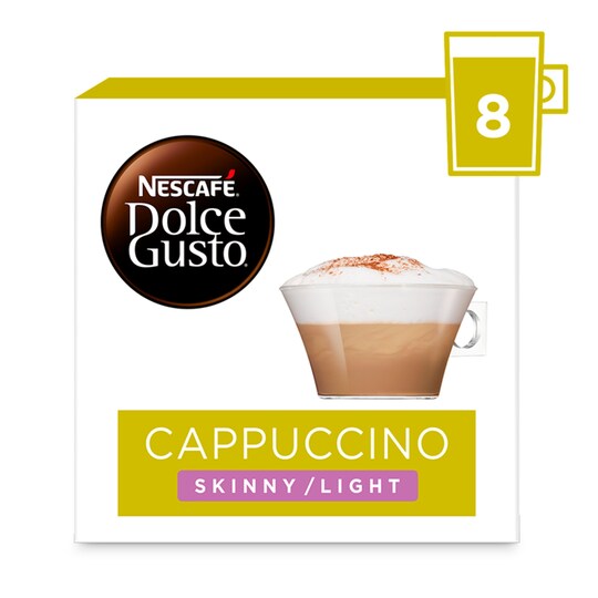 Nescafe Dolce Gusto Cappuccino Light Coffee Pods 160G Tesco Groceries