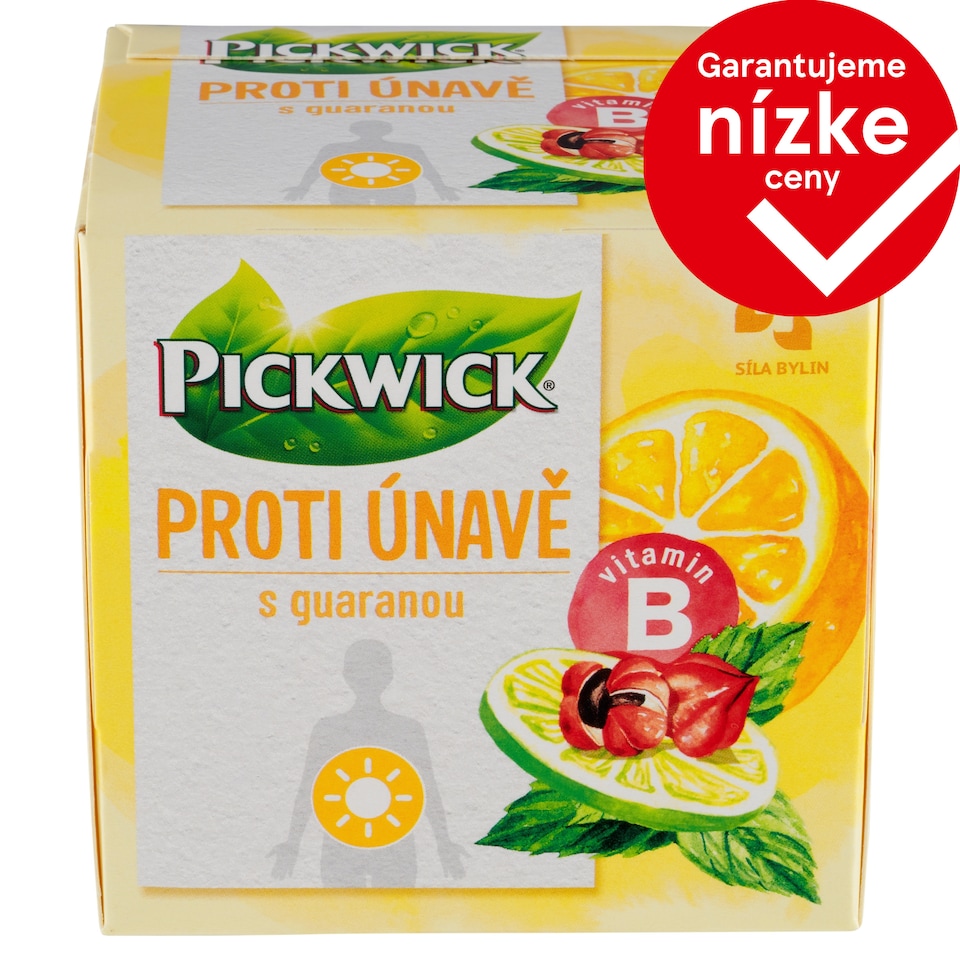 obrázok 1 z Pickwick Proti únave s guaranou zelený a bylinný čaj 10 x 1,5 g (15 g)