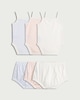 image 2 of F&F Baby 3-Pack Pure Cotton Vests and Bloomers Sets in White