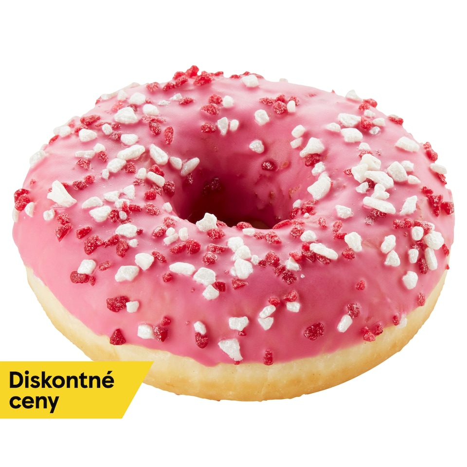Tesco Donut with Pink Icing and Strawberry Flavor 56 g