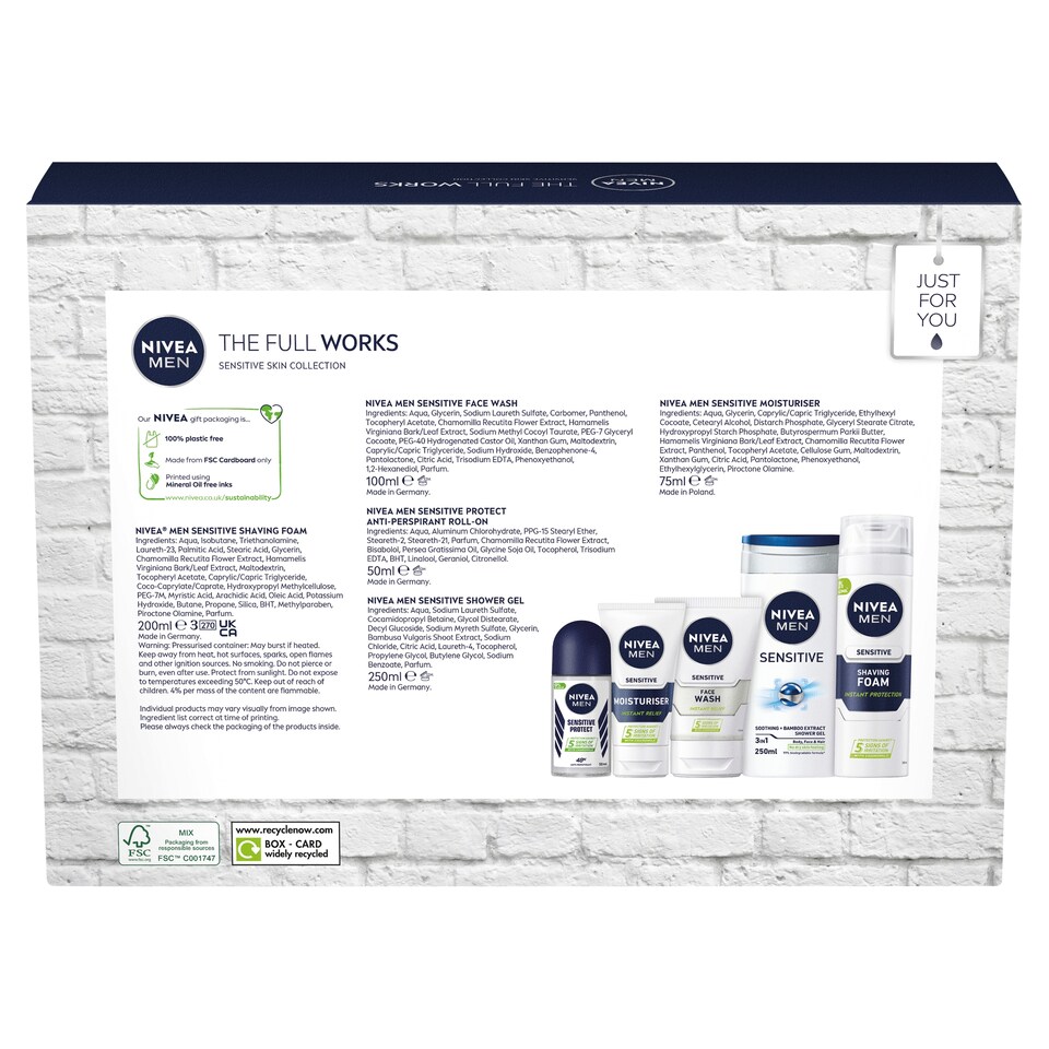 image 1 of Nivea Men The Full Works Gift Set