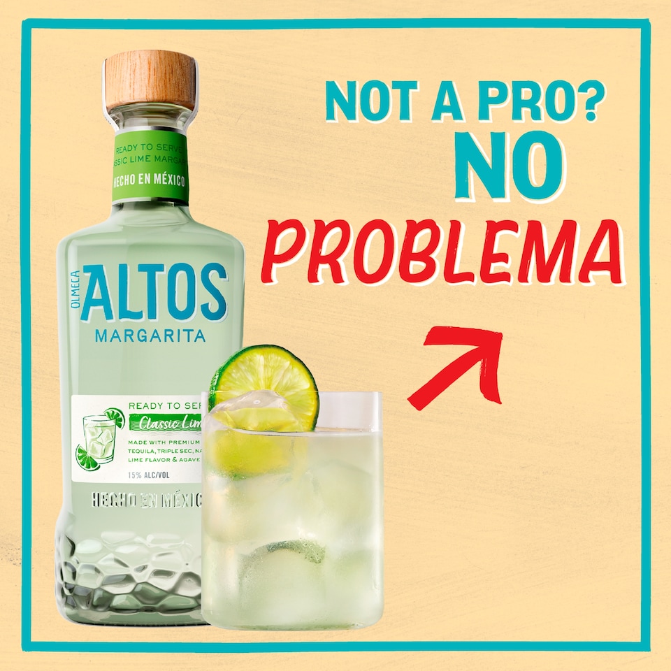 image 1 of Olmeca Altos Tequila Margarita Classic Lime Ready to Serve Cocktail 750mL