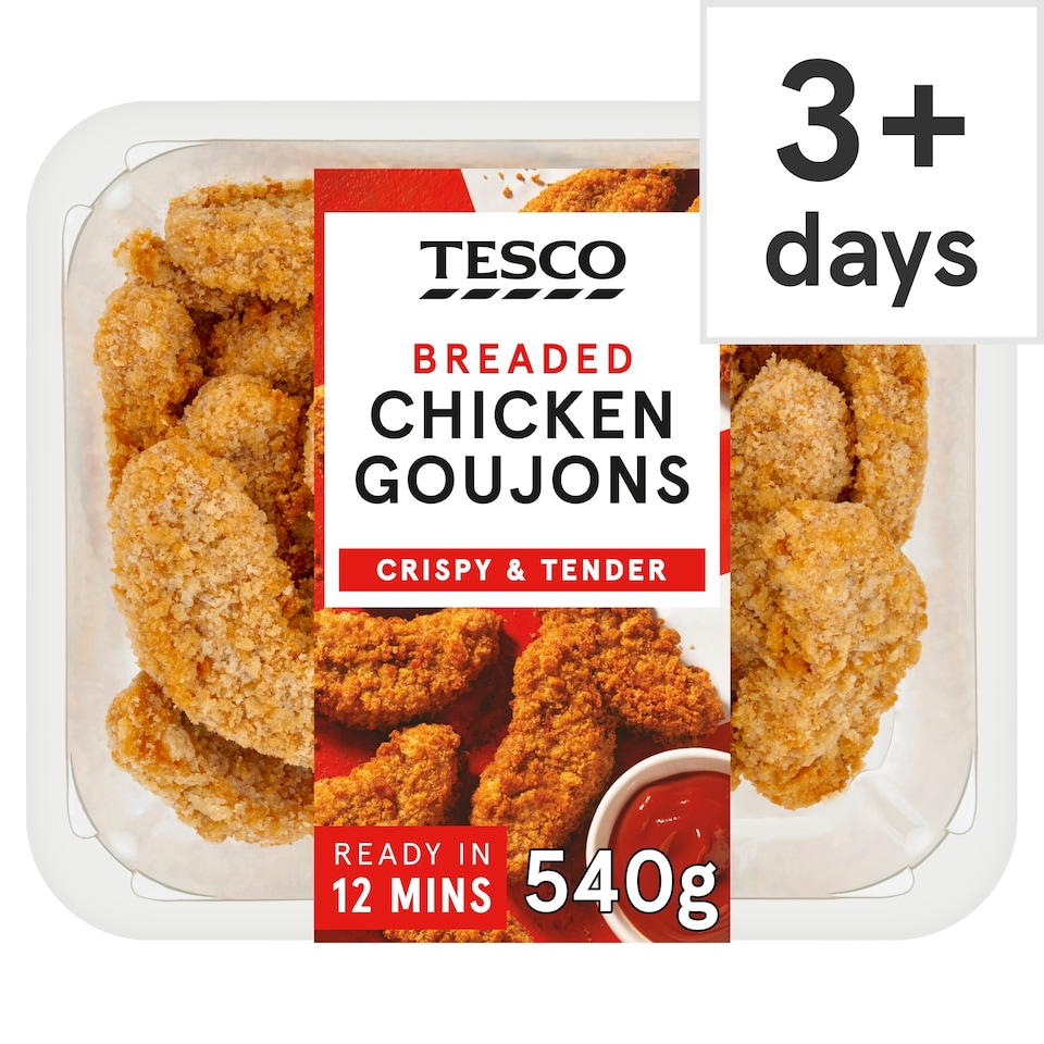 Tesco Breaded Chicken Goujons 540g