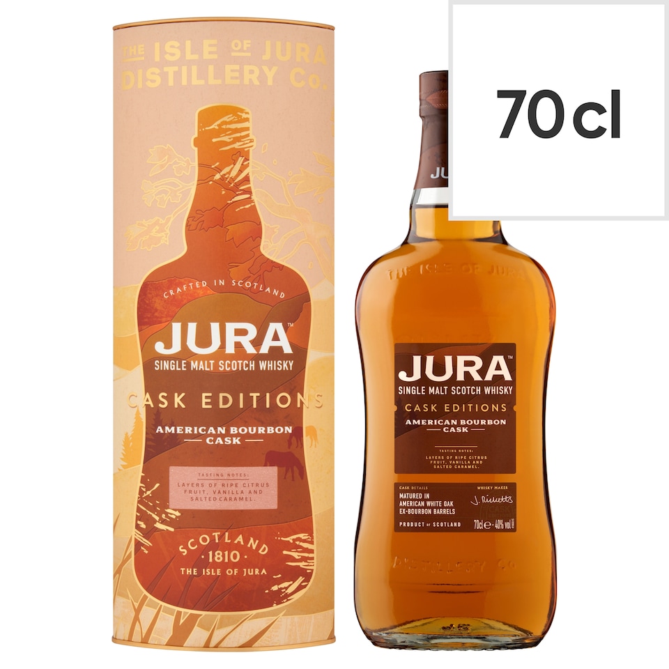 Jura Single Malt Scotch Whisky Bourbon Cask 70cl