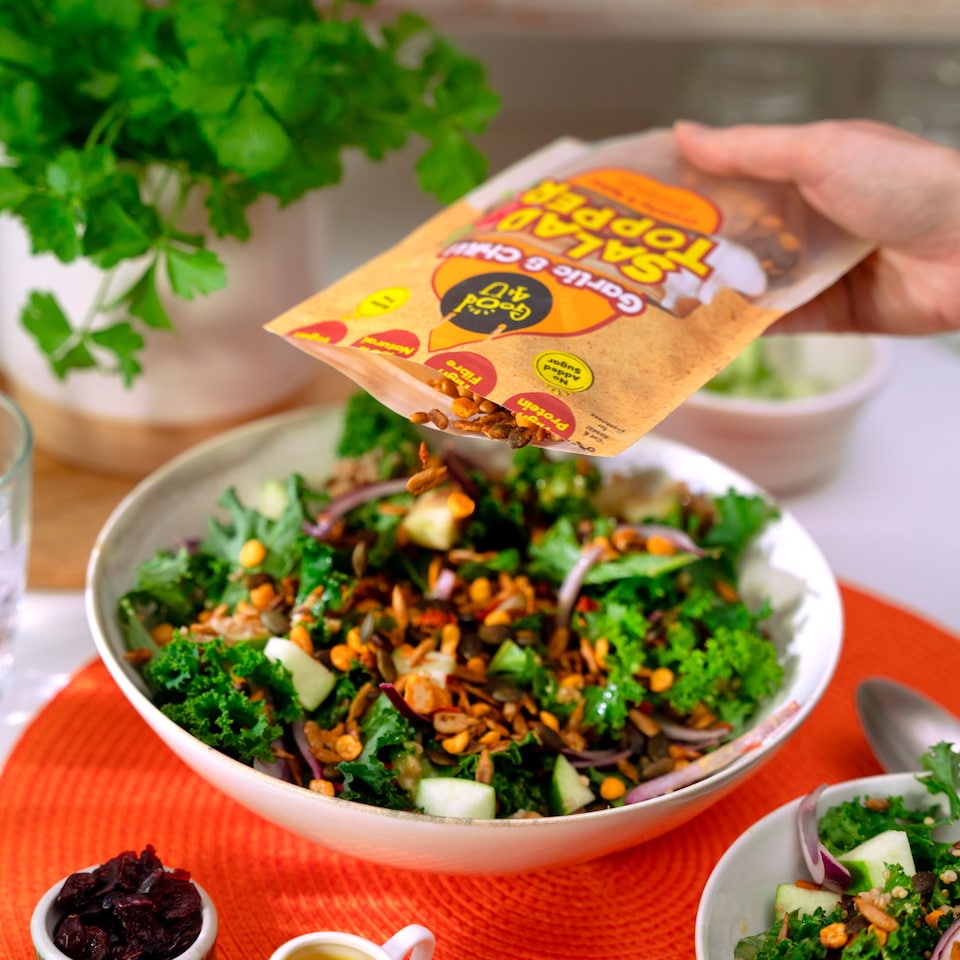 image 1 of Good4U Garlic & Chilli Salad Topper 125g