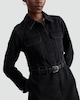 image 2 of F&F Pure Cotton Denim Utility Shirt Dress in Black