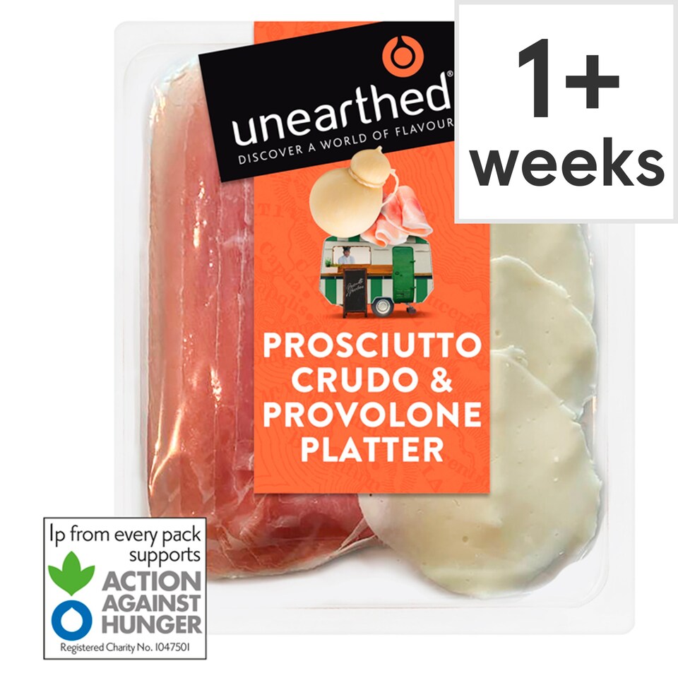 Unearthed Prosciutto Crudo and Provolone platter 110g Tesco Groceries