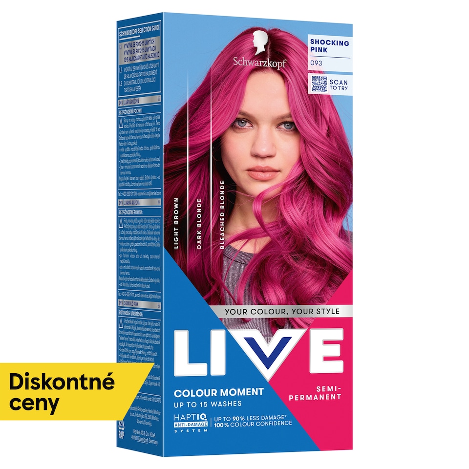 Schwarzkopf Live Colour Moment farba na vlasy 093 žiarivá ružová