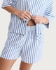 image 1 of F&F Striped Co-ord Shorts in Blue