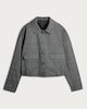 image 4 of F&F Check Cropped Jacket in Black