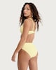 image 4 of F&F Textured Starfish Accent Bikini Top in Yellow