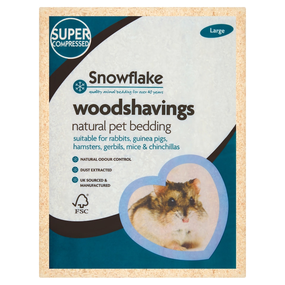 Snowflake Wood Shavings Large