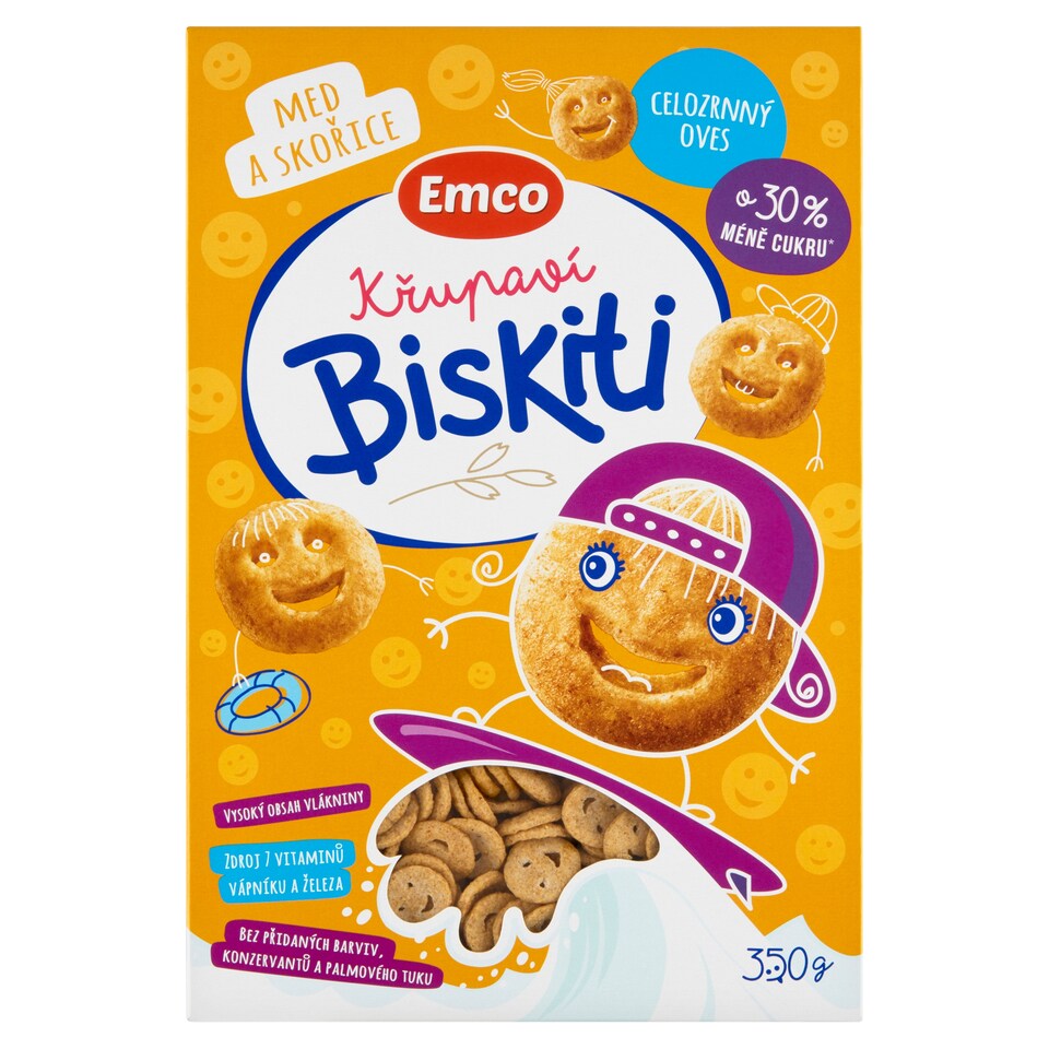 image 1 of Emco Crispy Biscuits Honey and Cinnamon 350g