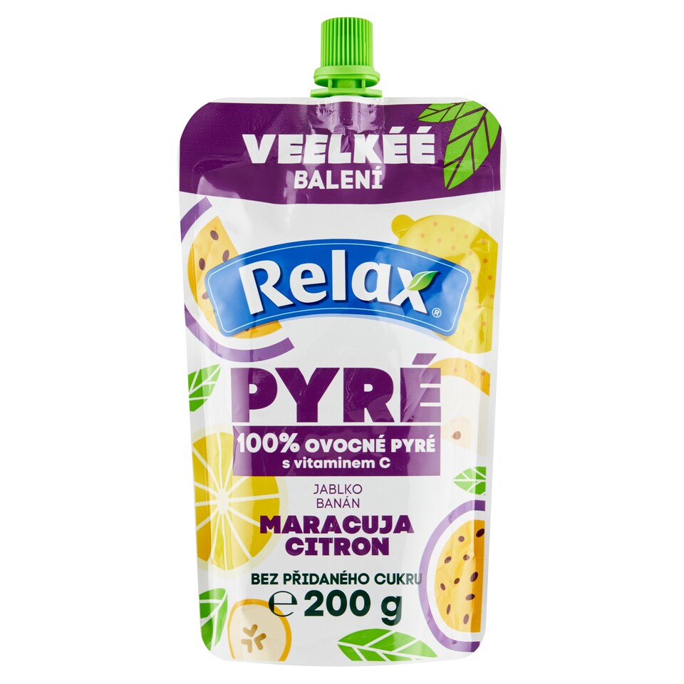 Relax 100% pyré jablko banán maracuja citron 200g