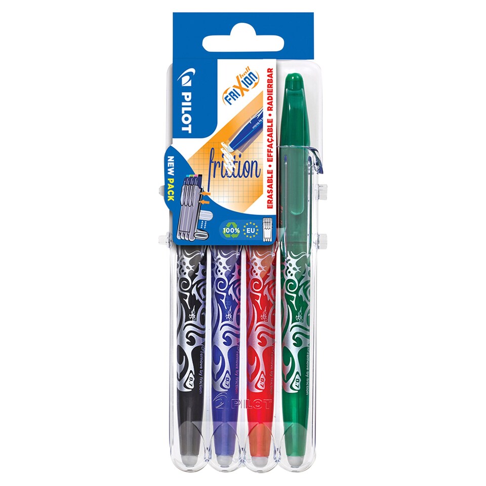 Pilot FriXion Ball Pen Ricariche 0.7 Mm - Set Da 12, Colori Blu, Nero, Rosso, Verde, Cancellabili - Foto 3