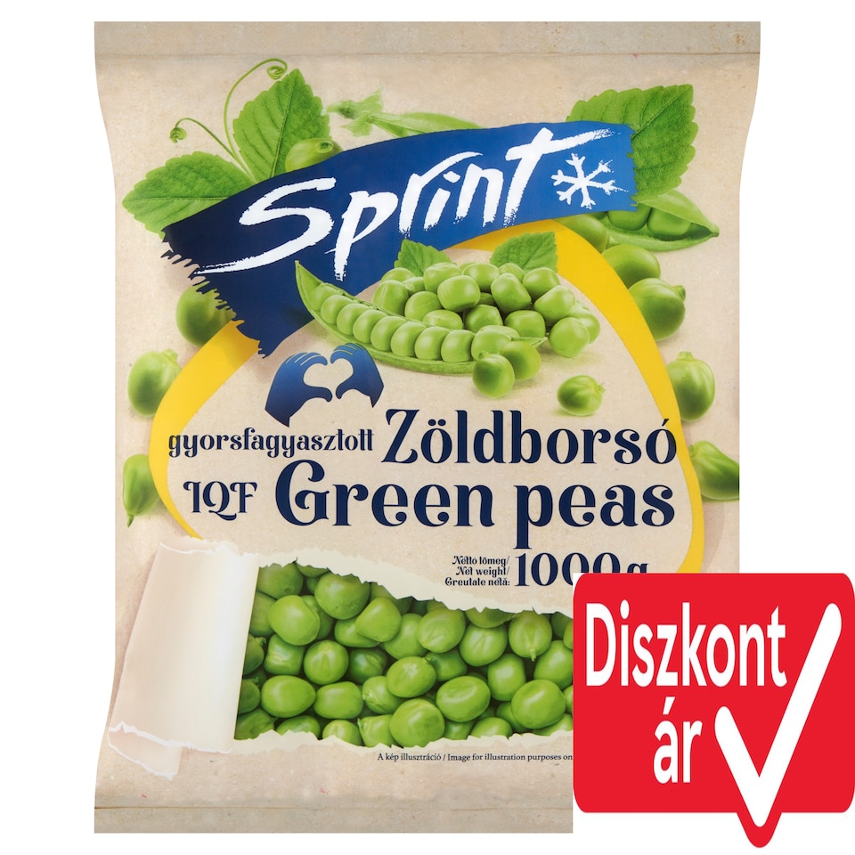 Sprint Quick-Frozen Green Peas 1000 g