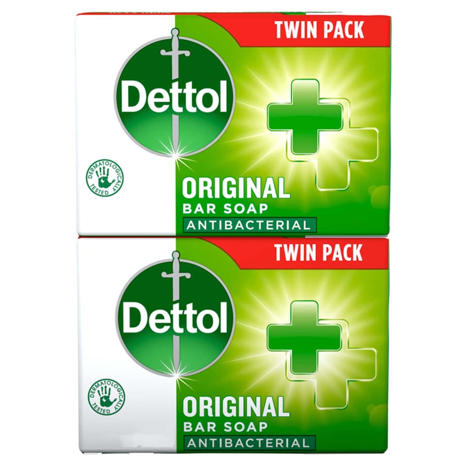 image 1 of Dettol Original Soap Twin Pack 2 X100g