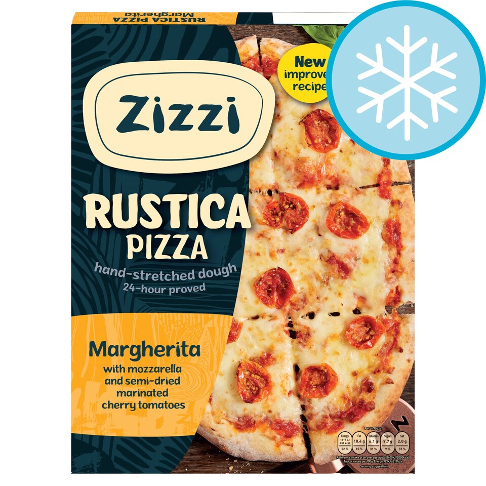 Zizzi Rustica Margherita Classic Pizza 410G