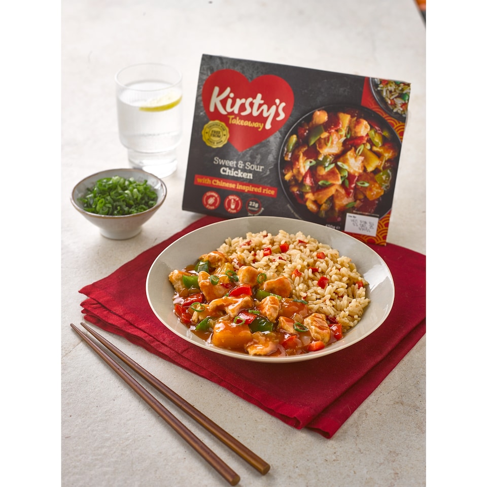 image 1 of Kirsty's Gluten Free Sweet & Sour Chicken & Rice 450G