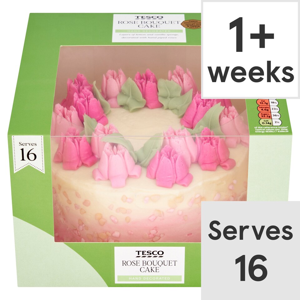 Tesco Rose Bouquet Cake Tesco Groceries