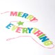 image 3 of Paperchase Neon Christmas 'Merry Everything' Garland