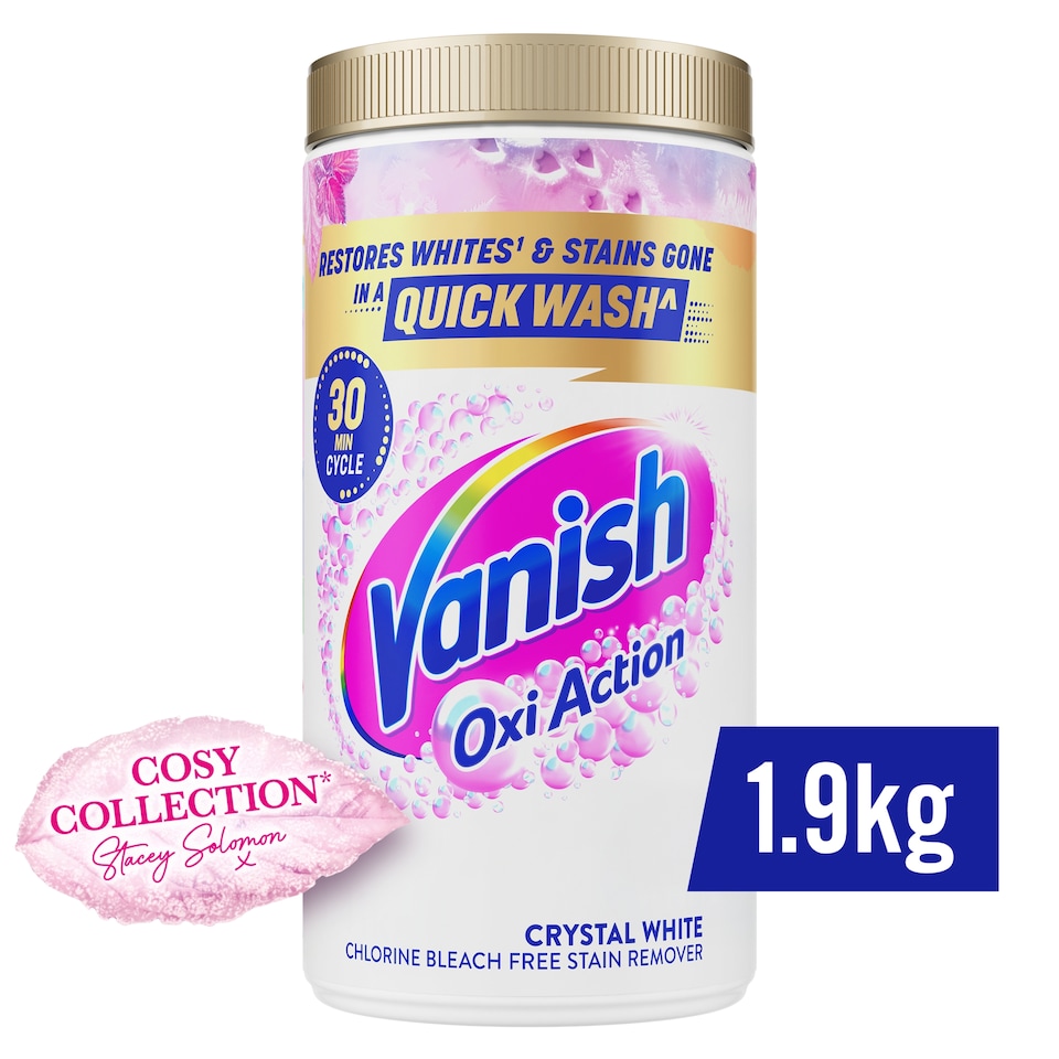 image 1 of Vanish Oxi Action Crystal White Powder 1.9kg