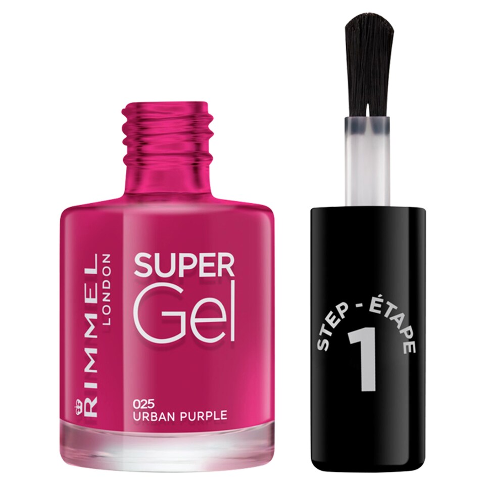 image 1 of Rimmel Super Gel Nailpolish Urban Purple 12Ml