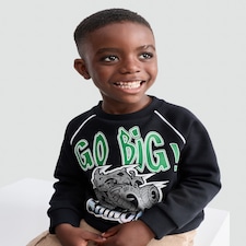 Hot Wheels Cotton Rich Rhinomite Print Sweatshirt in Black
