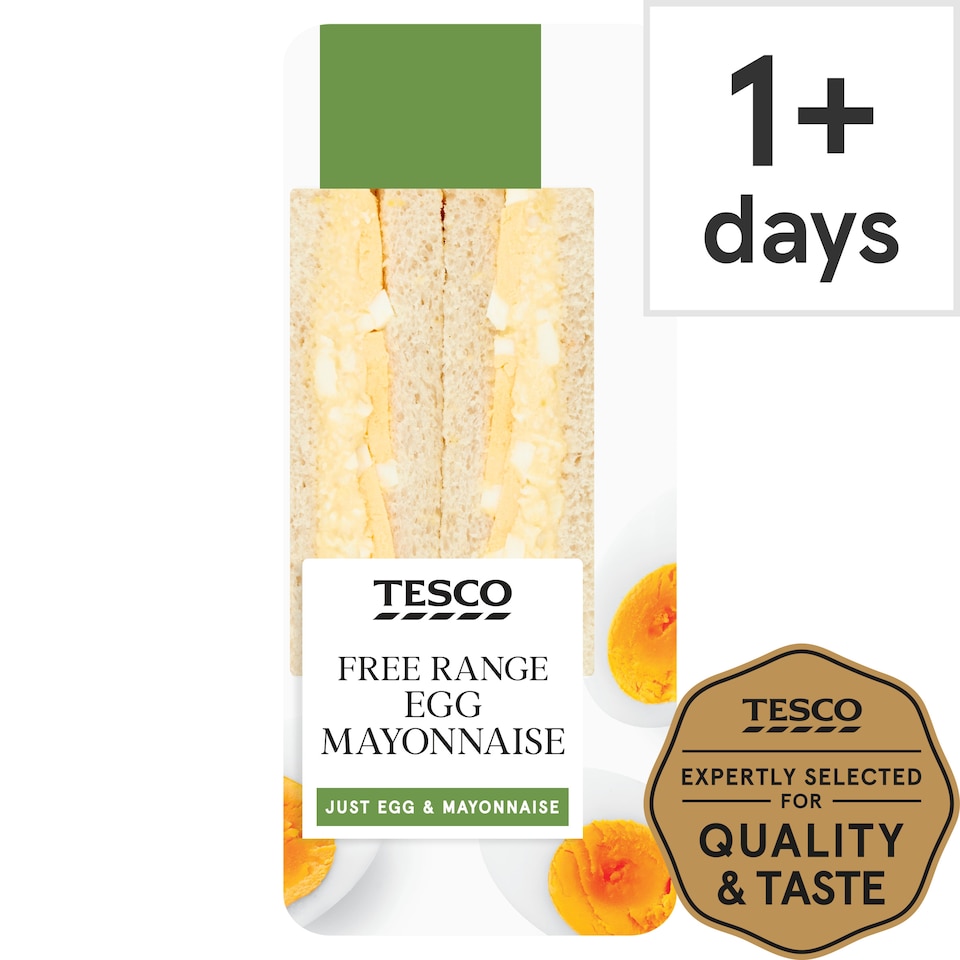Tesco Free Range Egg Mayonnaise Sandwich