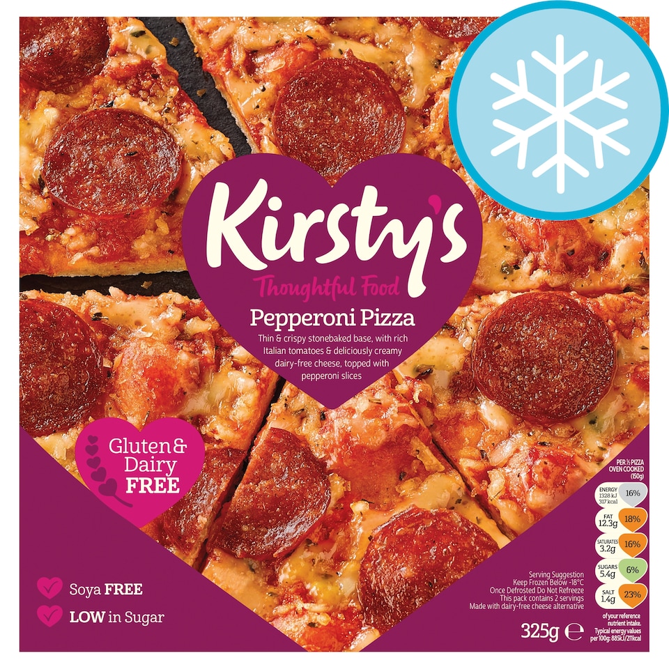 Kirsty's Free From Pepperoni Pizza 325G