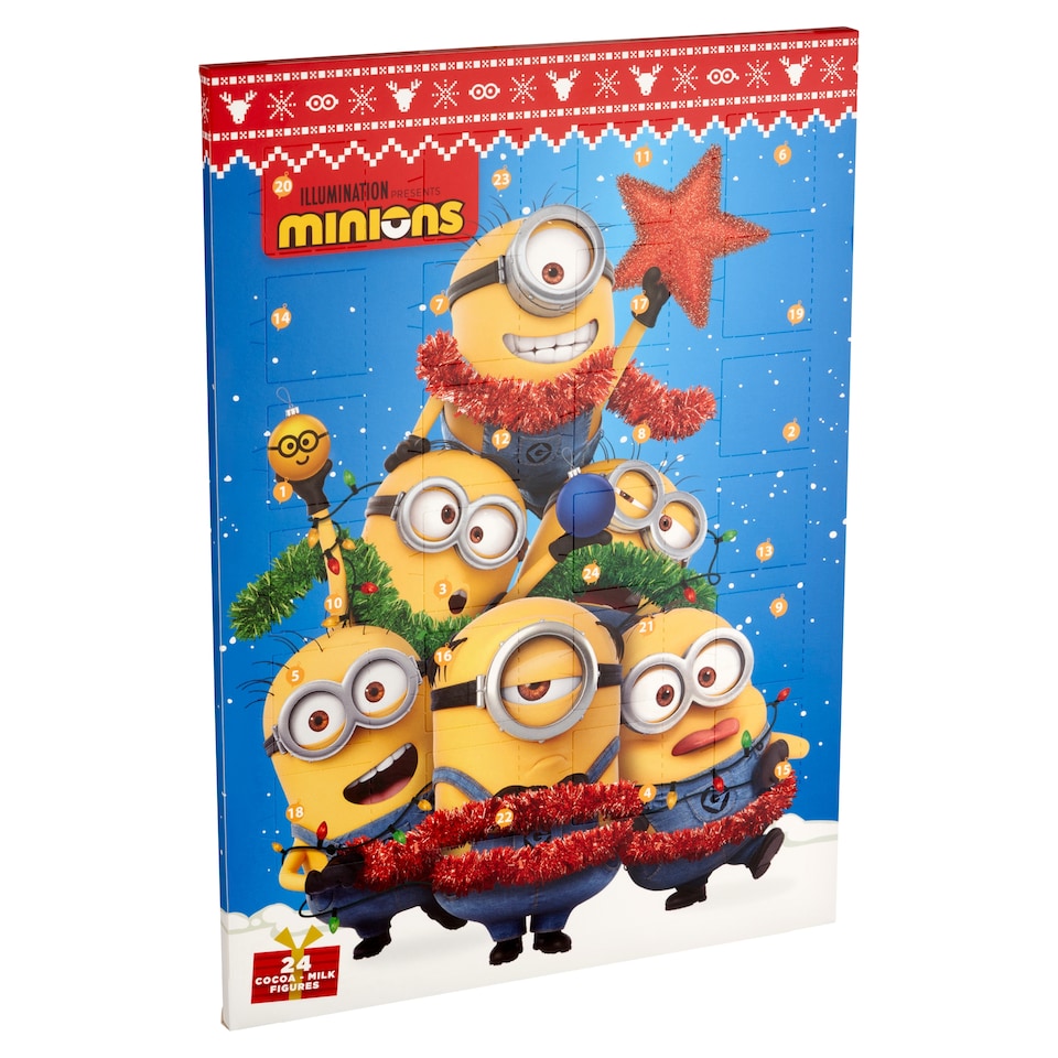 Minions Advent Calendar with Cocoa-Milk Figures 50 g