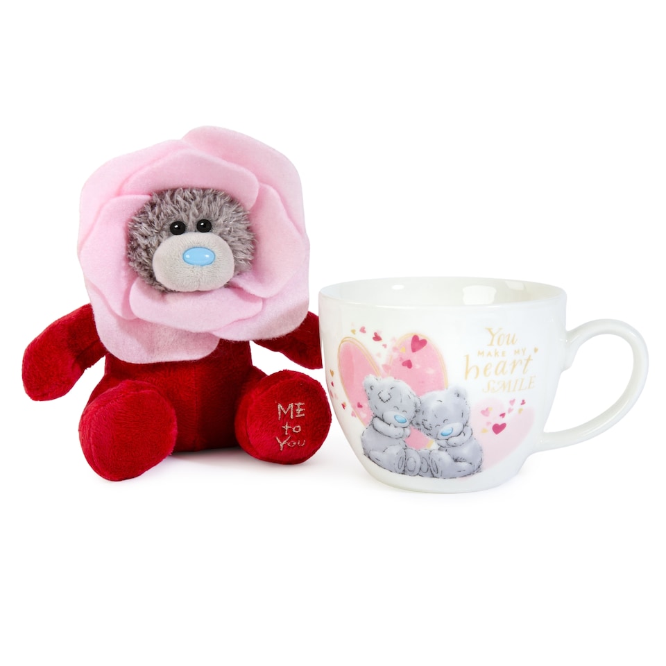 image 1 of Me To You Valentines Rose Plush & Mug