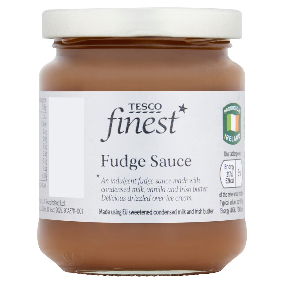 Tesco Finest Sladká omáčka z cukru, sladeného kondenzovaného mlieka a masla 250 g