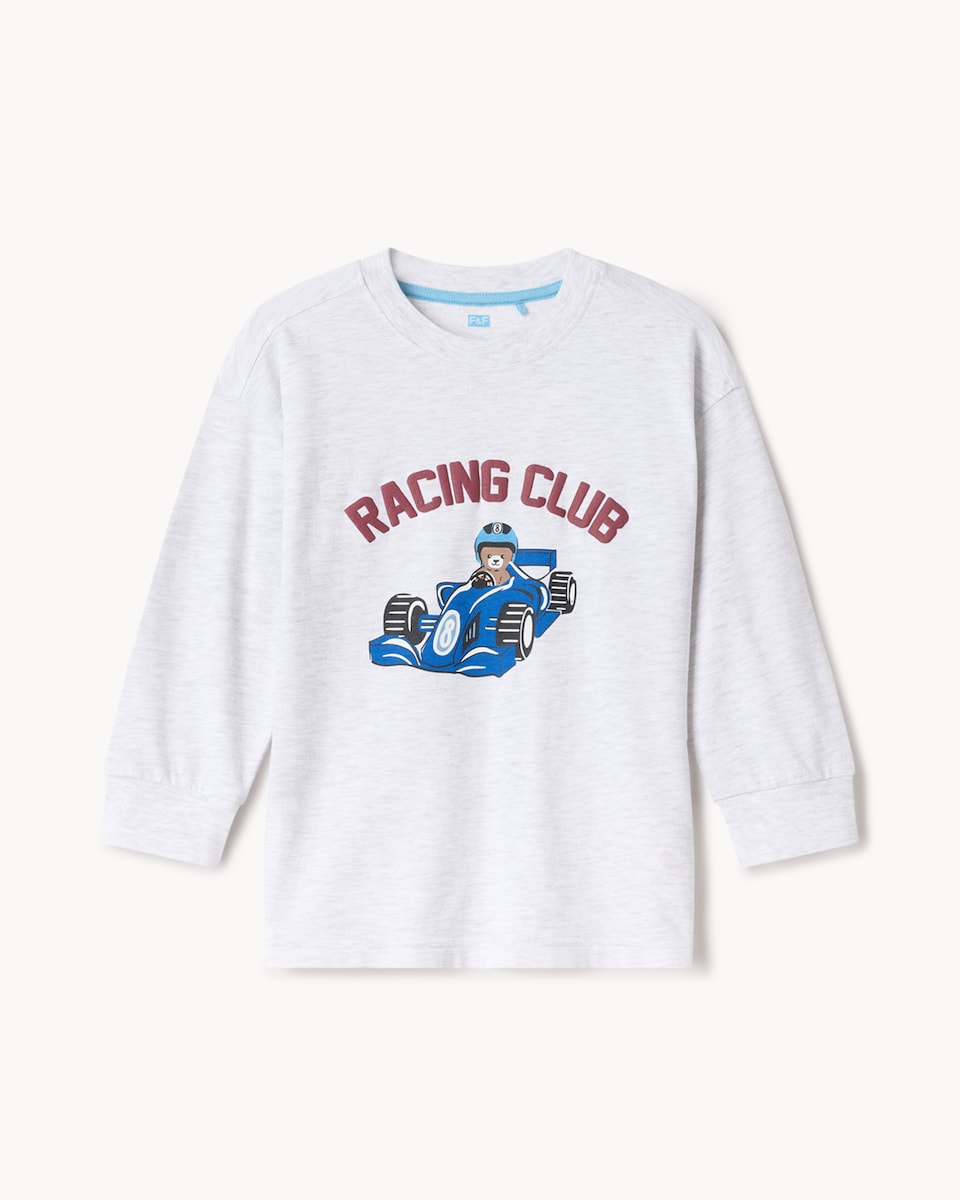 image 1 of F&F Boys 2-Pack Cotton Rich Racing Pyjama Sets in Multi