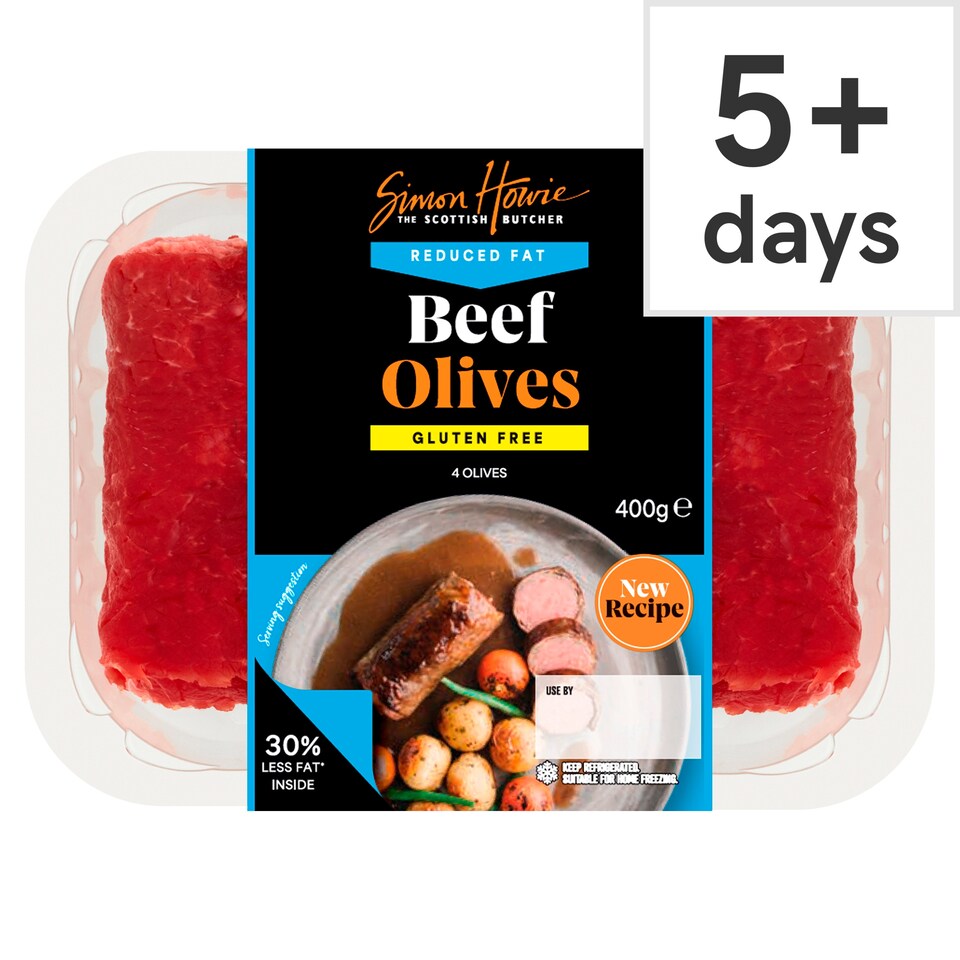 Simon Howie Reduced Fat Gluten Free Beef Olives 400g
