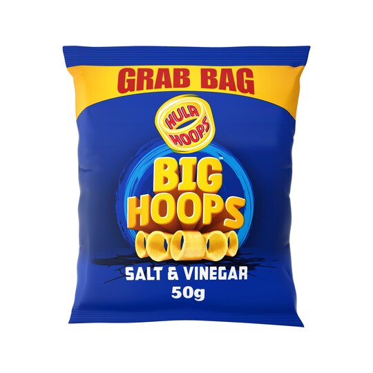 image 1 of Hula Hoops Big Hoops Salt & Vinegar Potato Rings 50G