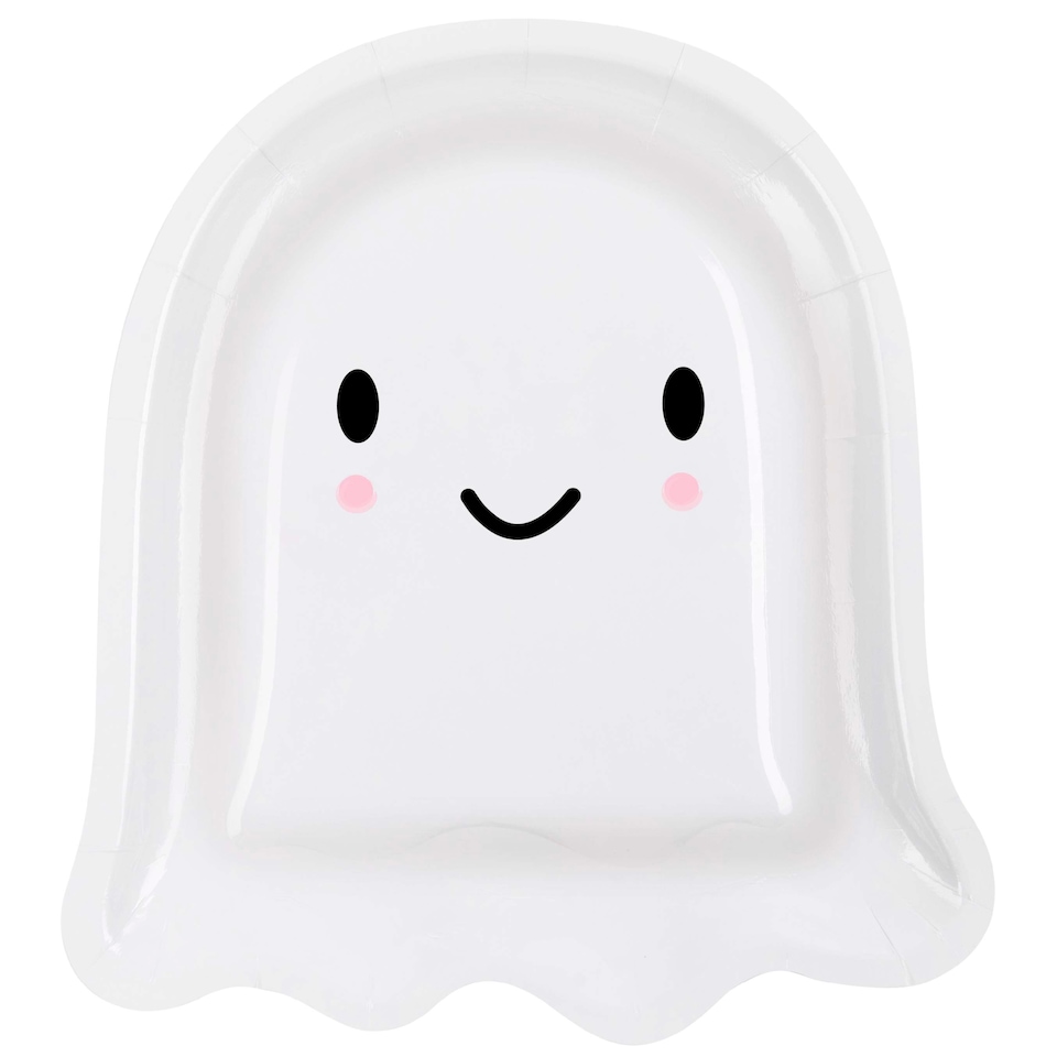 Tesco Halloween Ghost Paper Plates 6 Pack
