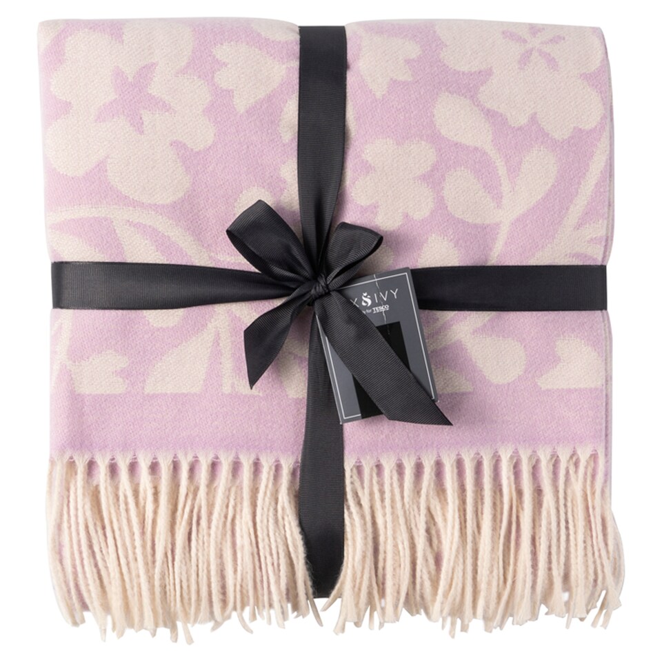 Fox And Ivy Jacquard Knit Throw