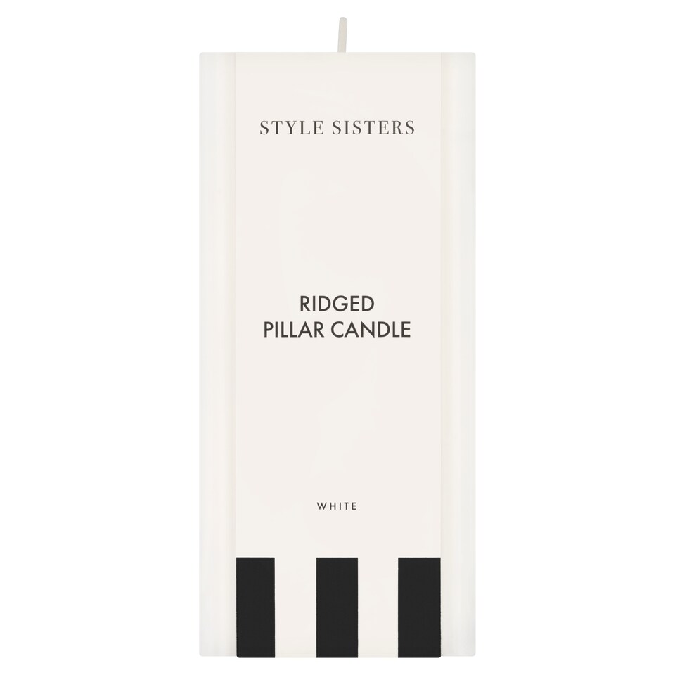 image 1 of Style Sisters Ridged Pillar Candle Large 750g Assorted