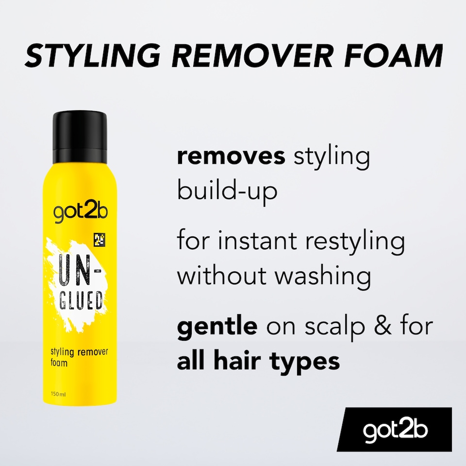 image 1 of got2b Un-Glued Styling Remover Foam 150ml