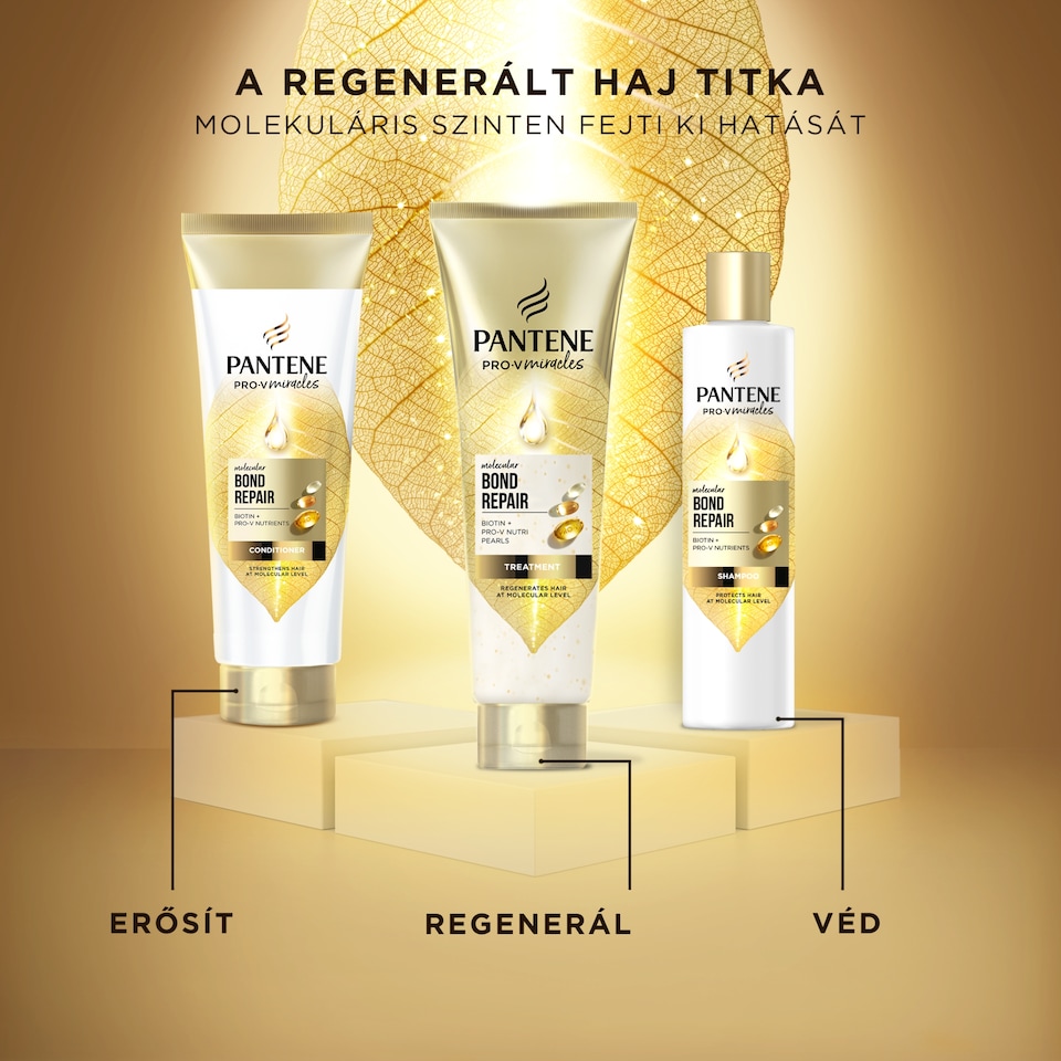 image 1 of Pantene Molecular Bond Repair Conditioner with Biotin 160ml Pro-V Concentrated Formula